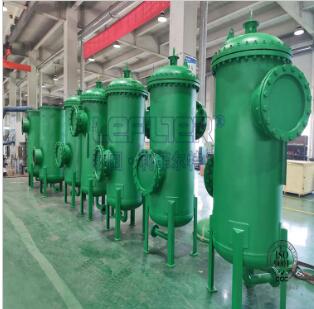 發電行業碳鋼立式水處理自清洗過濾器